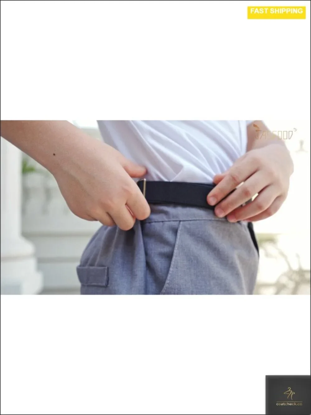 Adjustable Magnetic Belt for Kids Elastic Easy Buckle Back to School